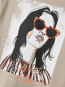 NAME IT T-shirt Fobia Island Fossil